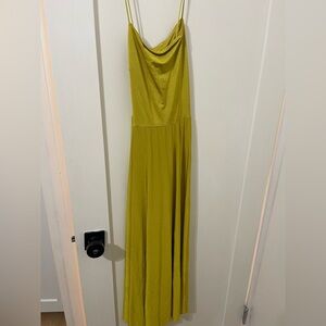 H&M Strapless Mustard Maxi Dress